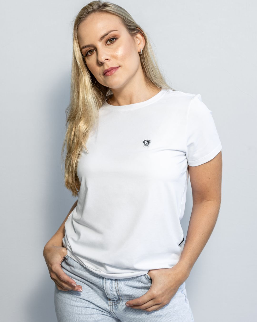 Camiseta Antimanchas de Mujer Blanca - Regular Fit