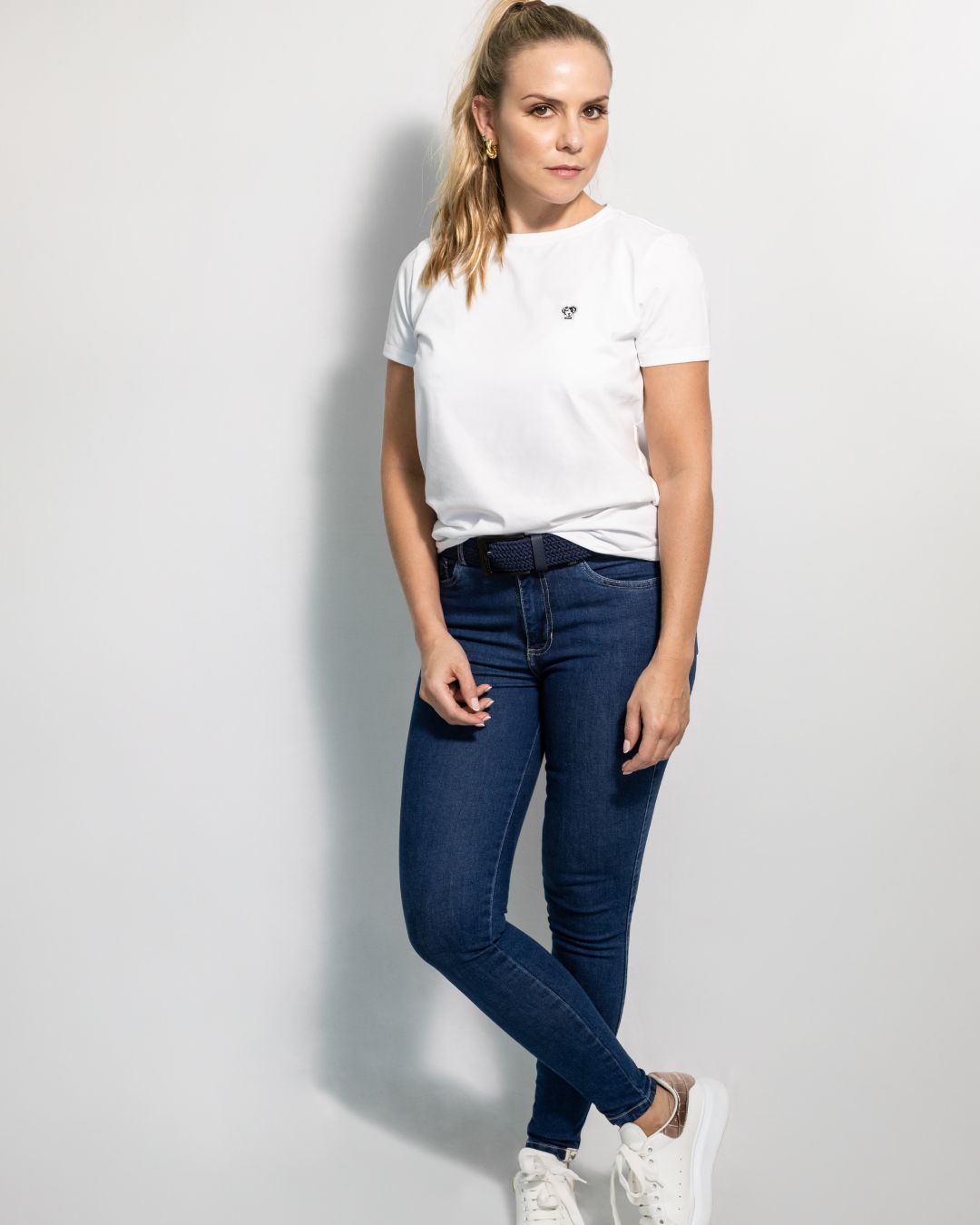 Camiseta Antimanchas de Mujer Blanca - Regular Fit