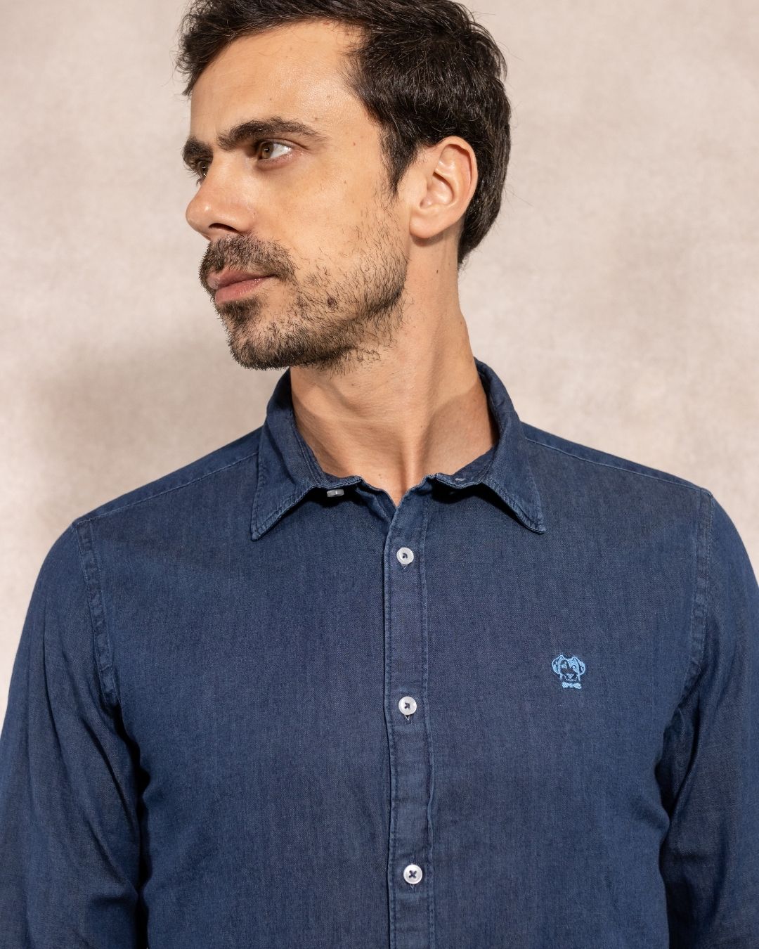 Camisa Antimanchas Denim - Regular Fit