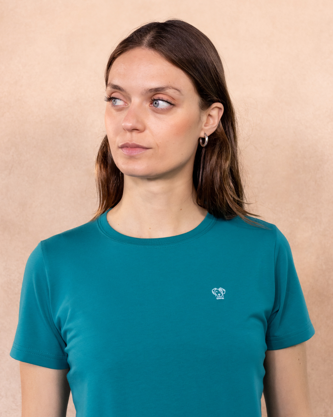 Camiseta Antimanchas de Mujer Verde Jade