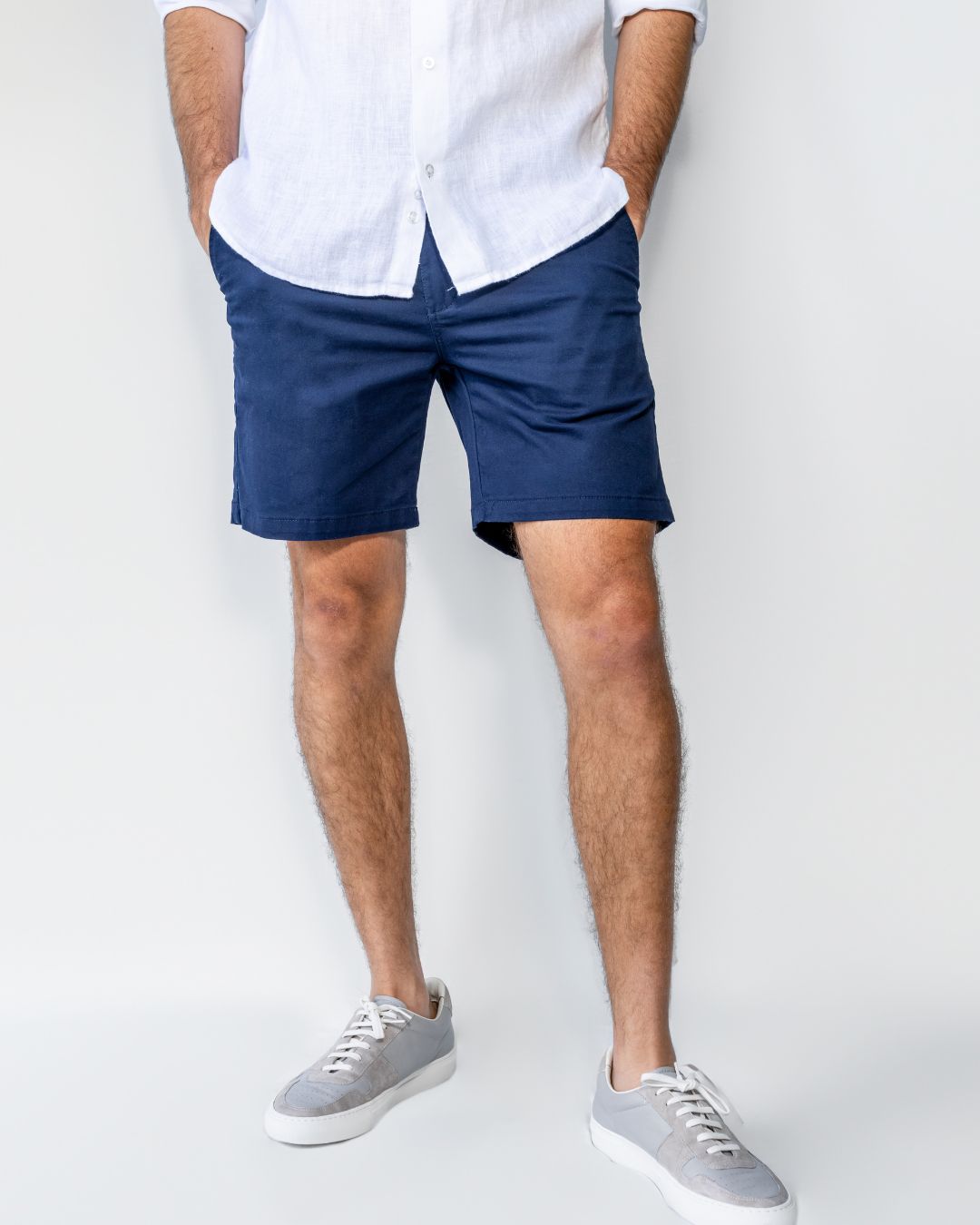 Bermuda Elástica Azul Navy