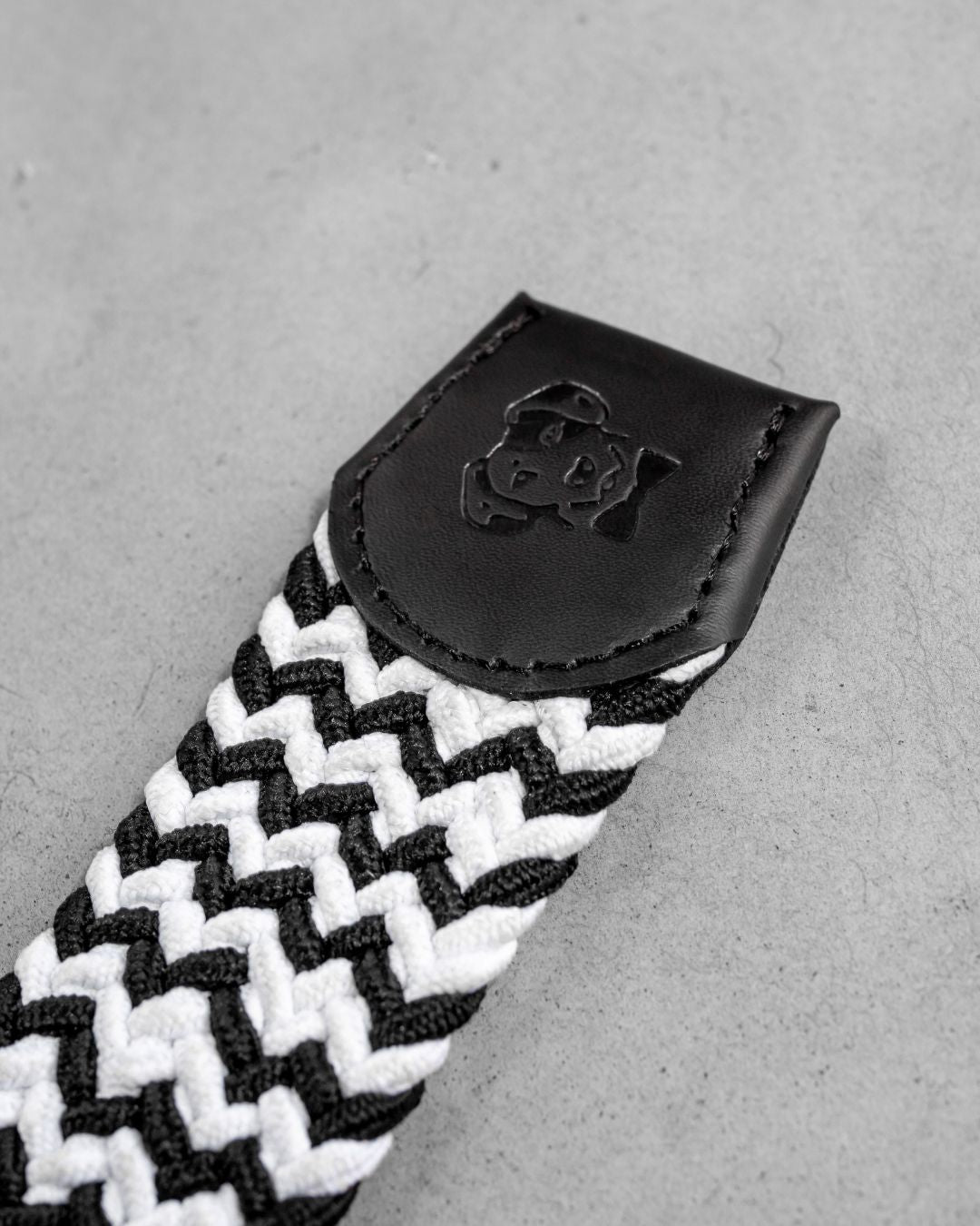 Cinturón Elástico Blanco con Negro