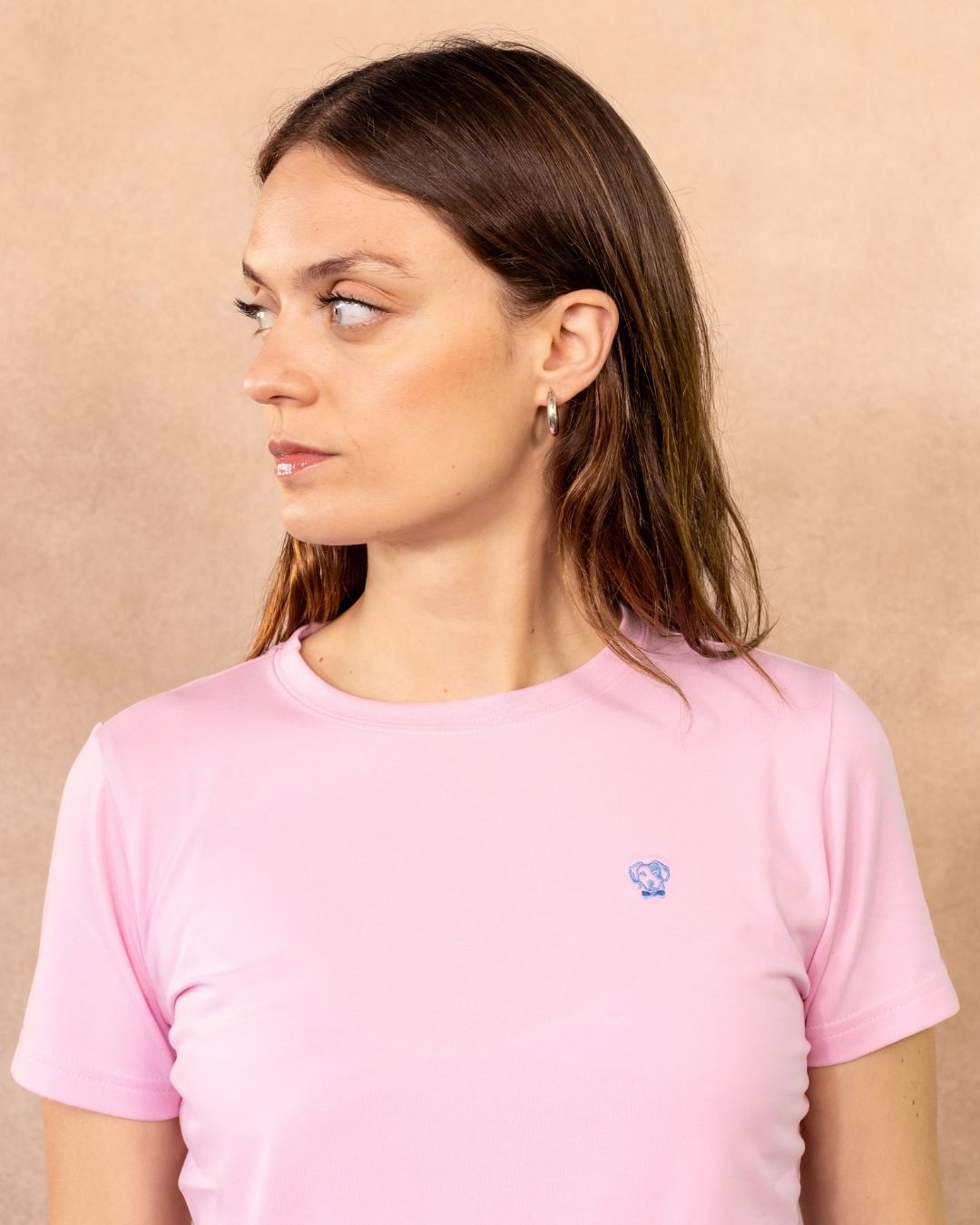 Camiseta Antimanchas De Mujer Rosado - Regular Fit
