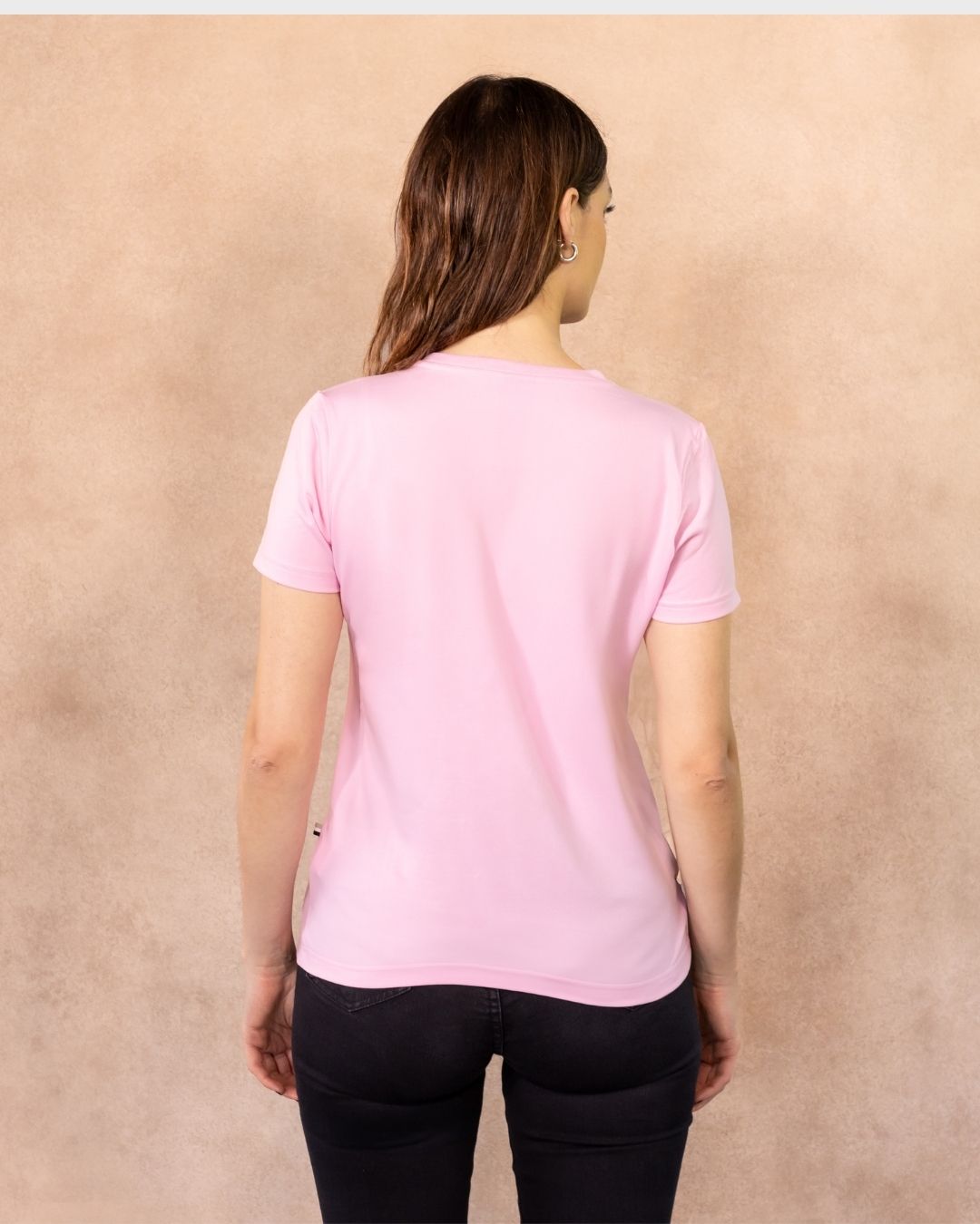 Camiseta Antimanchas De Mujer Rosado - Regular Fit