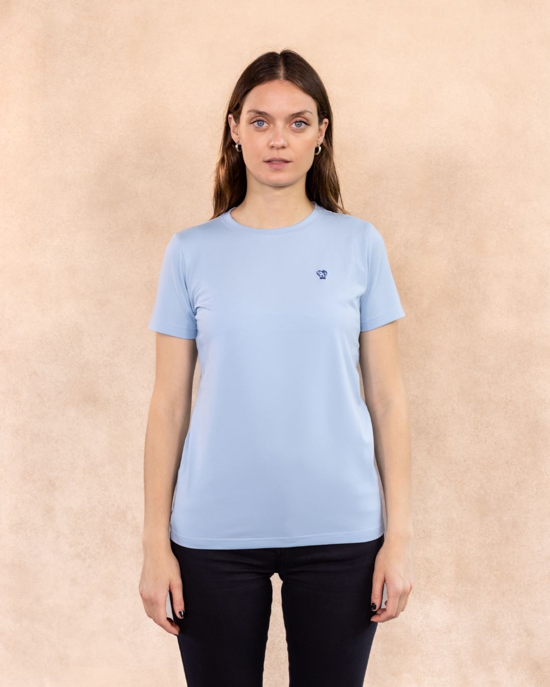Camiseta Antimanchas De Mujer Baby Blue - Regular Fit