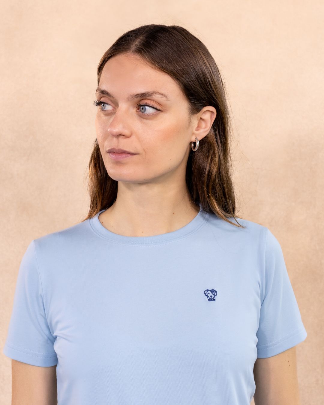 Camiseta Antimanchas De Mujer Baby Blue - Regular Fit