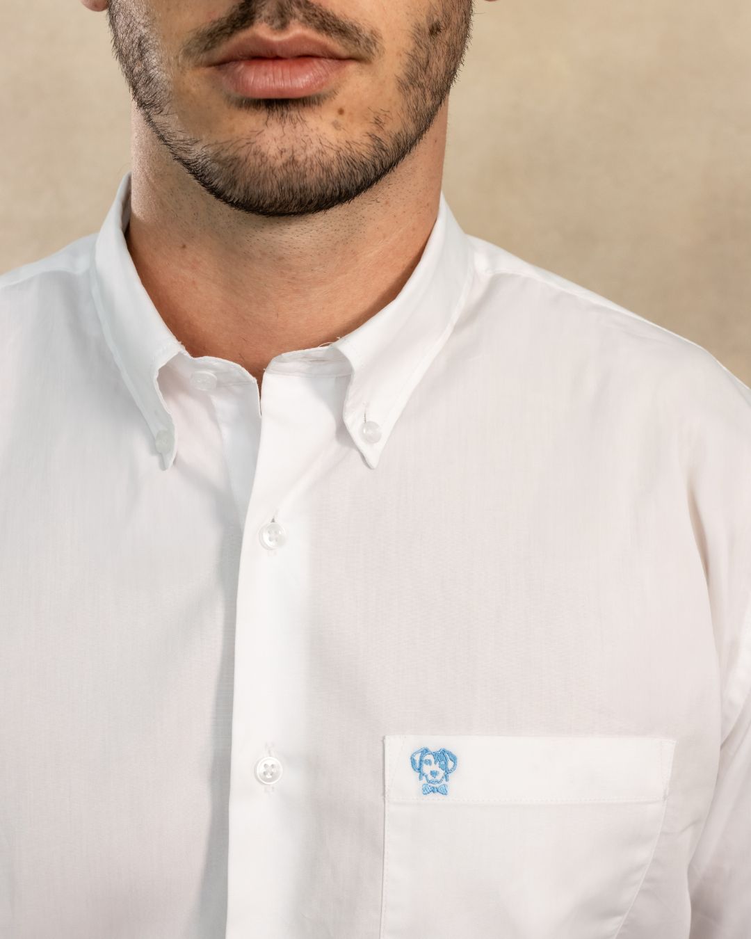 Camisa Antimanchas Popelina Blanca - Regular Fit