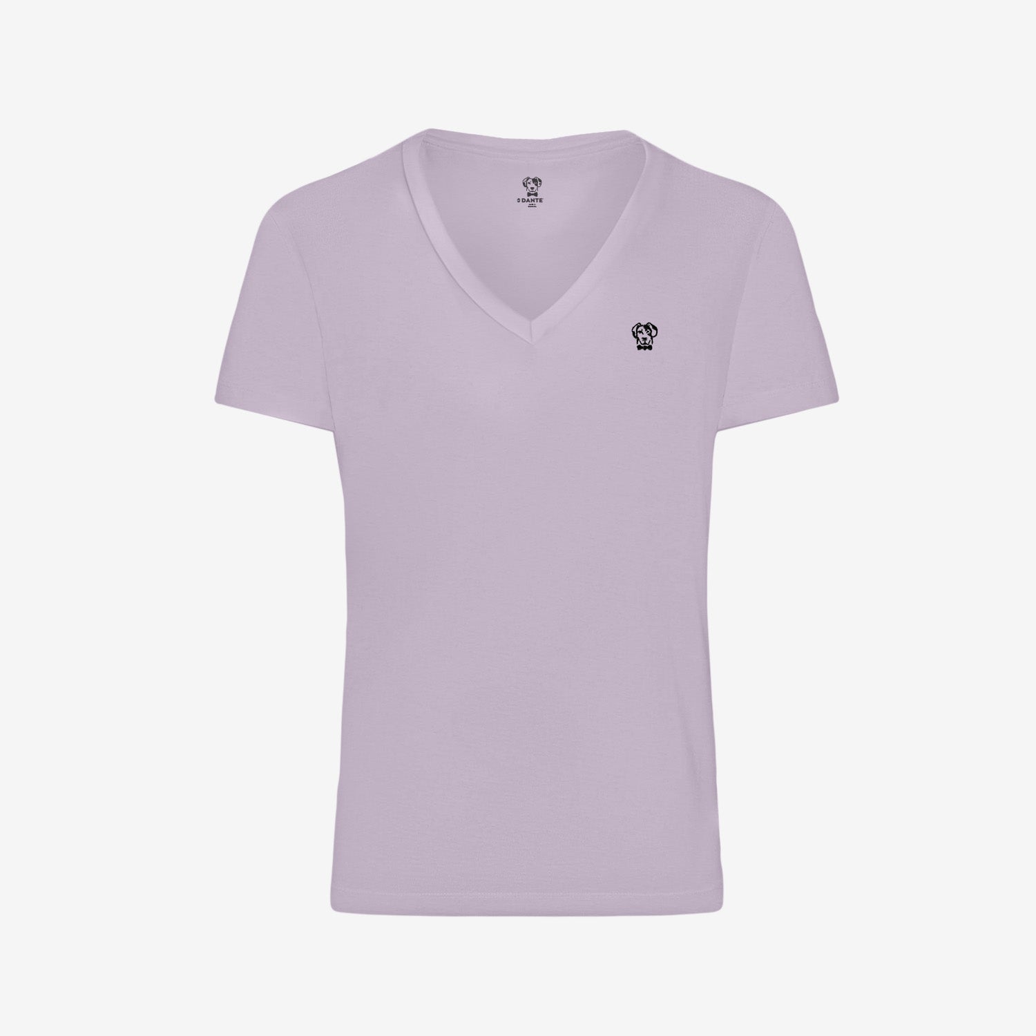 Camiseta Antimanchas Cuello V Lila