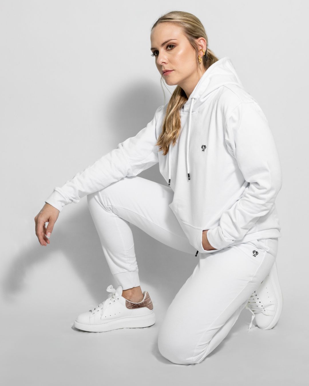 Jogger antimanchas blanco - Mujer