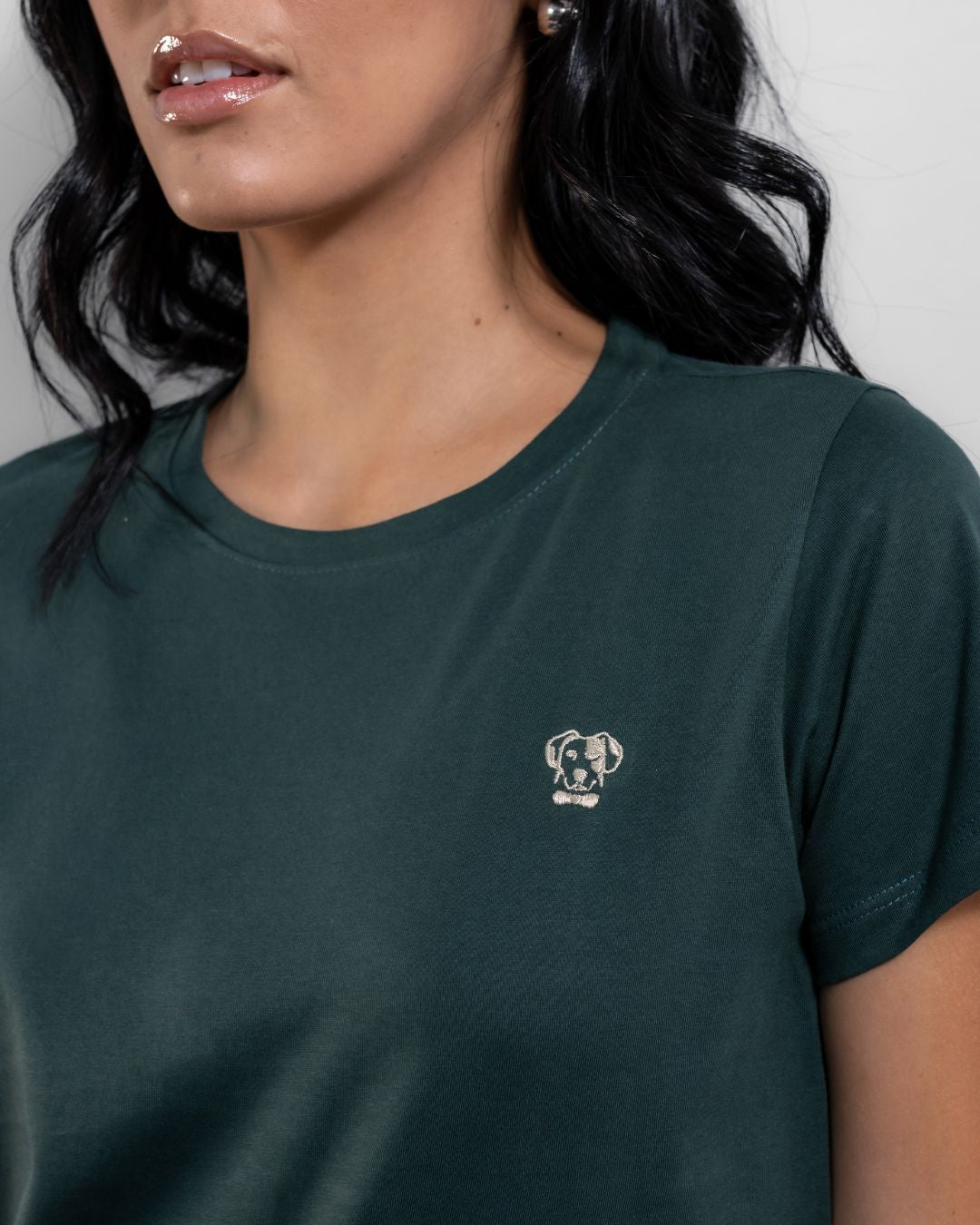 Camiseta Antimanchas De Mujer Verde Esmeralda