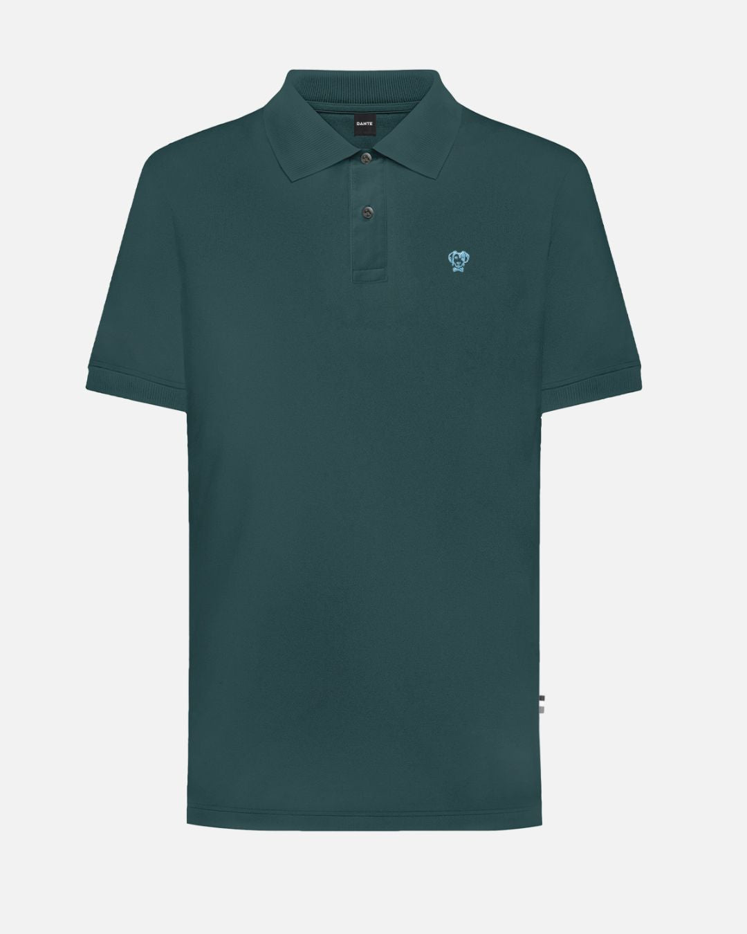 Polo Antimanchas Cuello Rígido Verde Esmeralda - Regular Fit