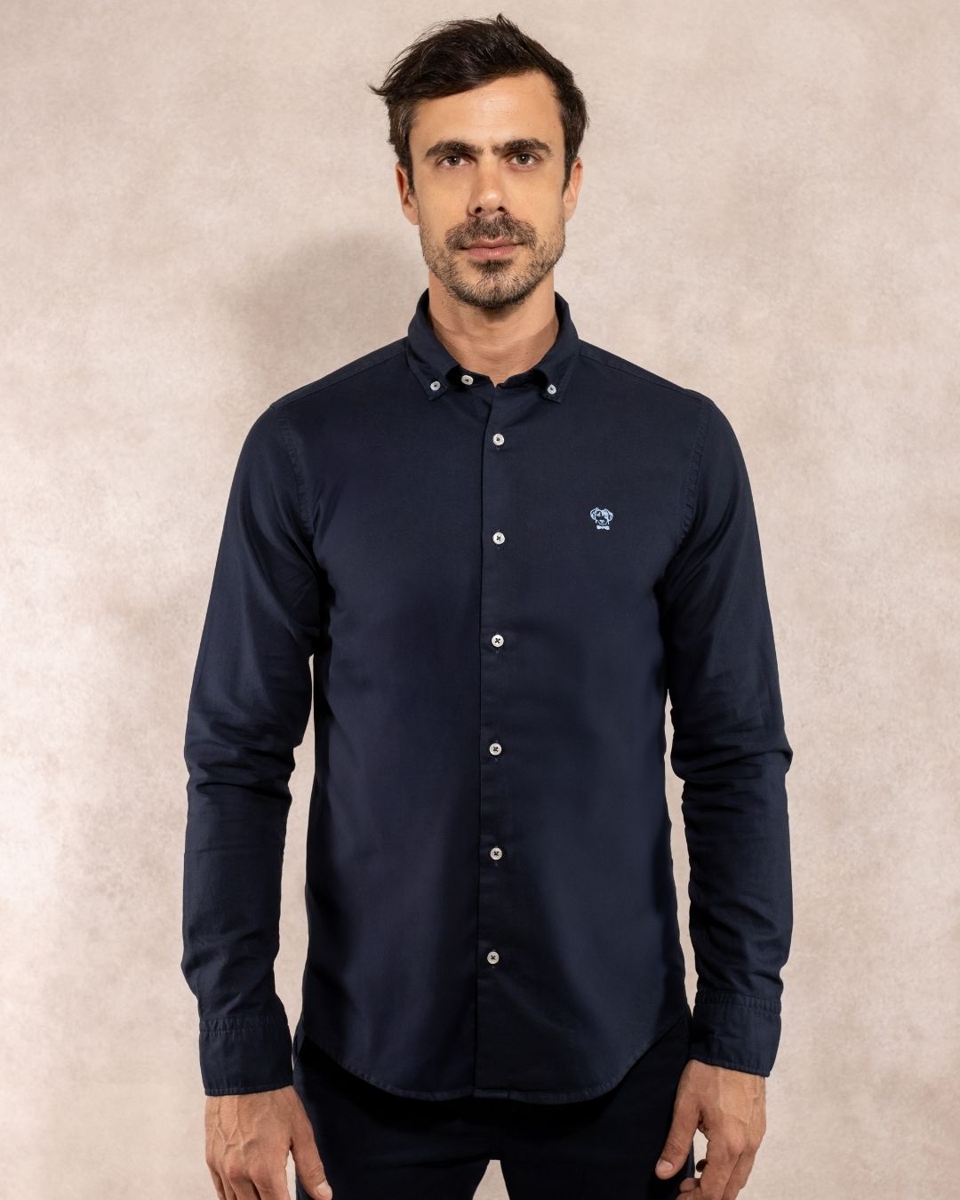 Camisa Antimanchas Oxford Azul - Regular Fit