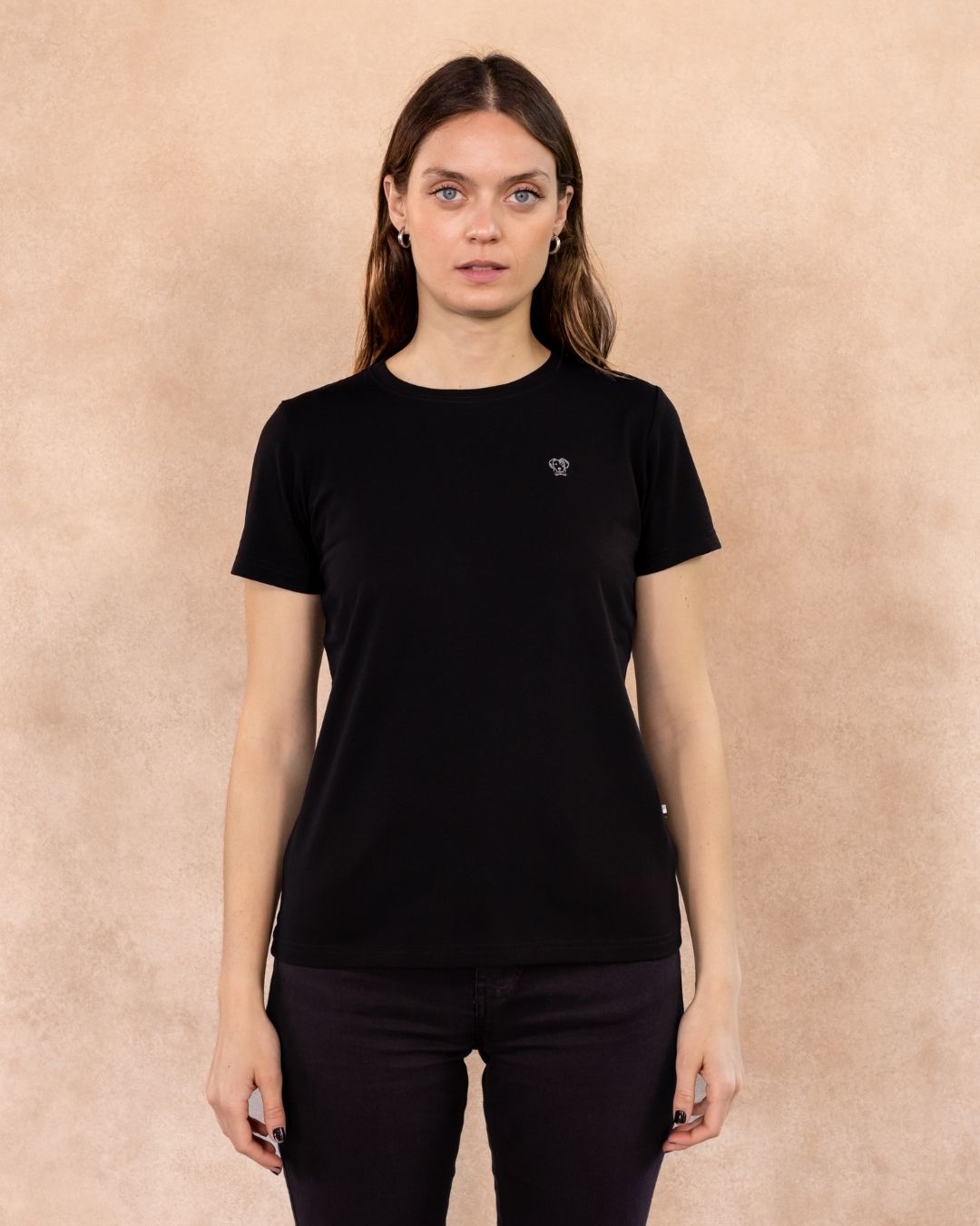 Camiseta Antimanchas De Mujer Negra