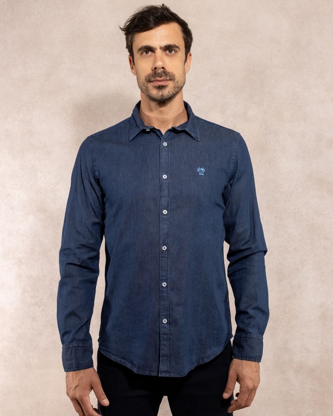 Camisa Antimanchas Denim - Regular Fit