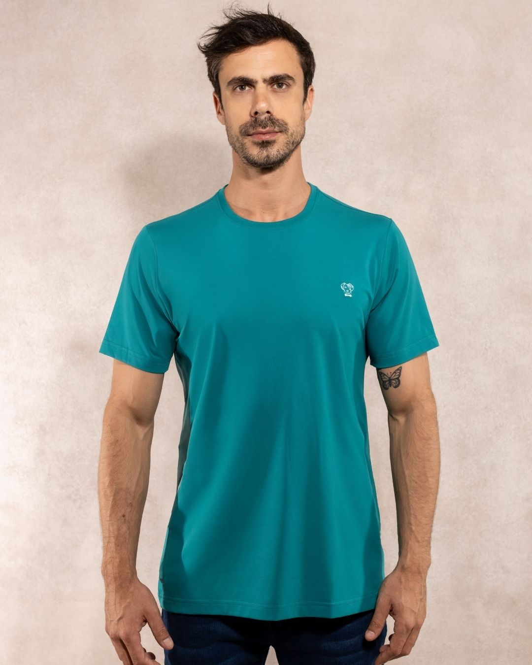 Camiseta Antimanchas Verde Esmeralda - Regular Fit