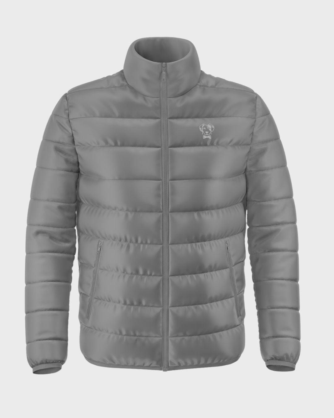 Chaqueta acolchada gris