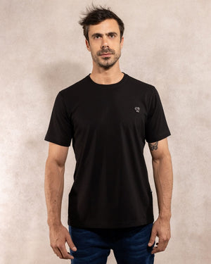 Camiseta Antimanchas Negra - Regular Fit