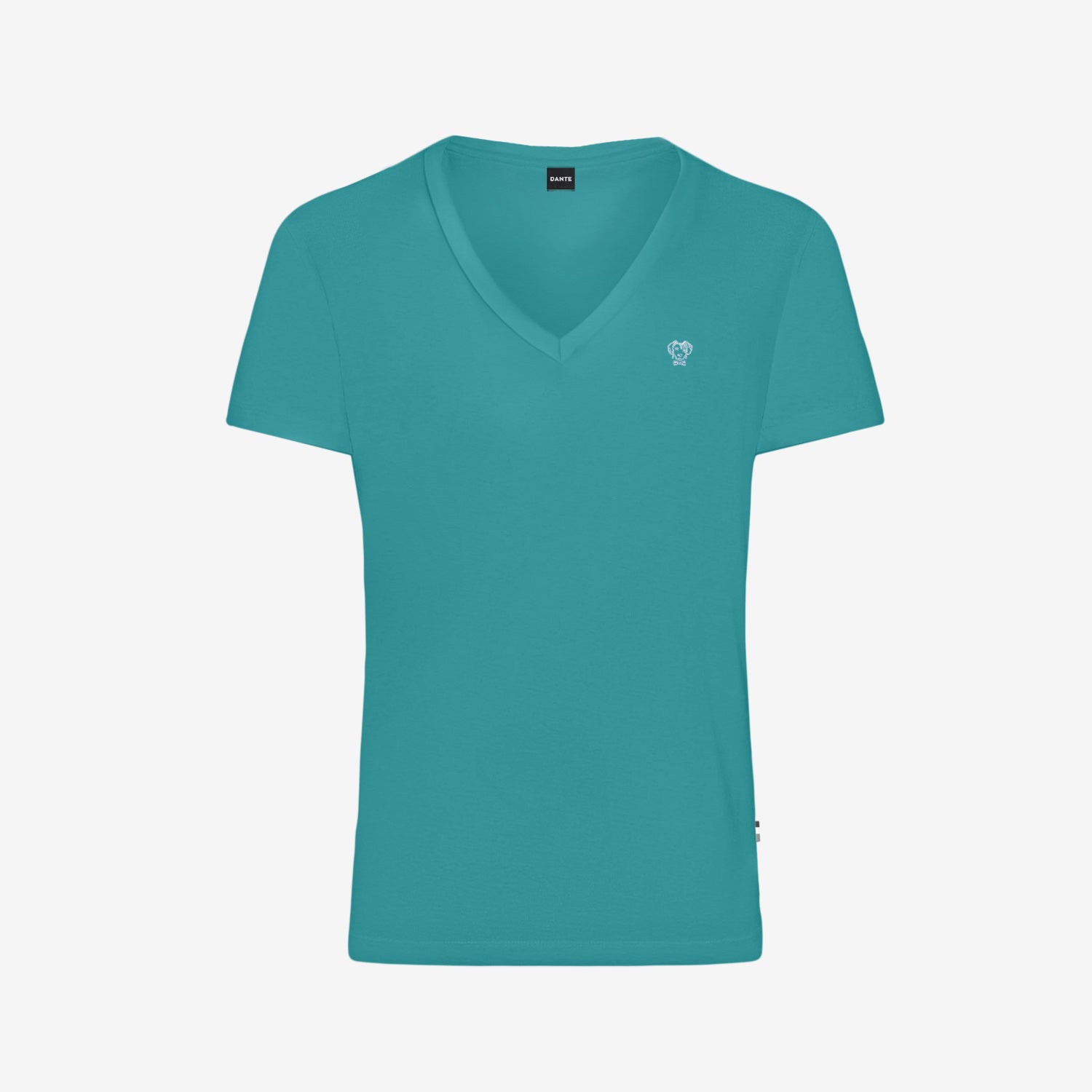 Camiseta Antimanchas  Cuello V Verde Jade